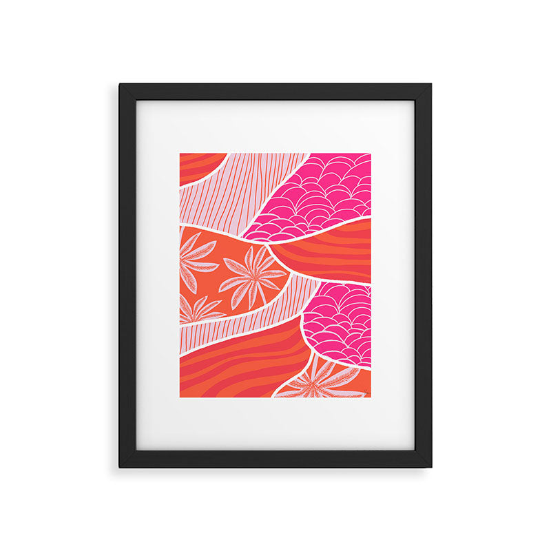 kauai, pink Framed Art Print Gallery Image 6