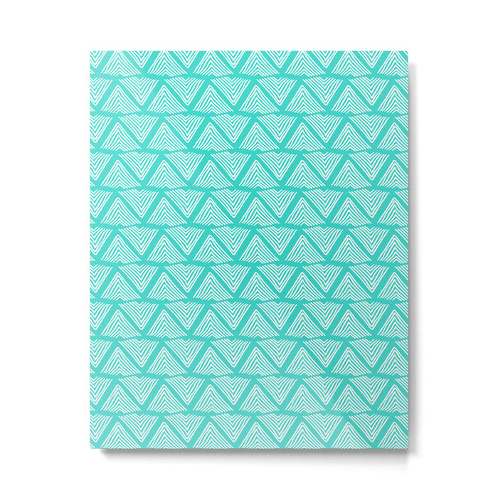 Lagos: Aqua Tiles Metal Print Gallery Image 1