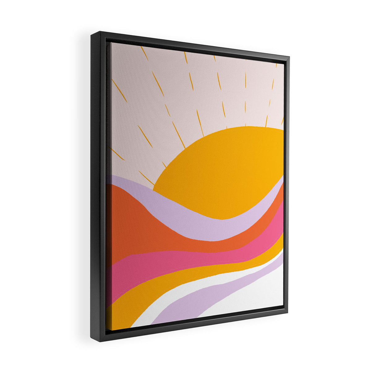laurel canyon sunrise Framed Canvas Print Gallery Image 2