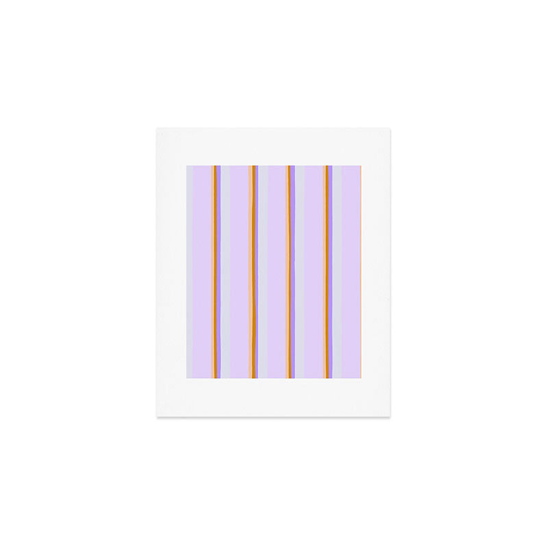 Lavender Pinstripes Art Print Gallery Image 1