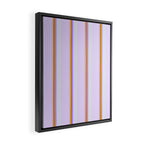 Lavender Pinstripes Framed Canvas Print Gallery Image 2