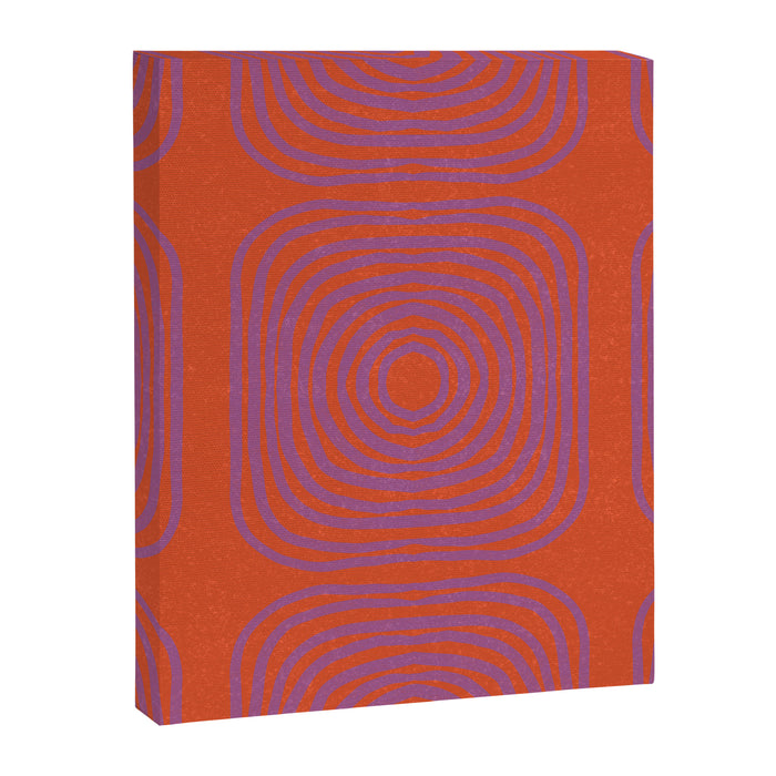 LISBOA, deep orange & plum Canvas Print Gallery Image 1