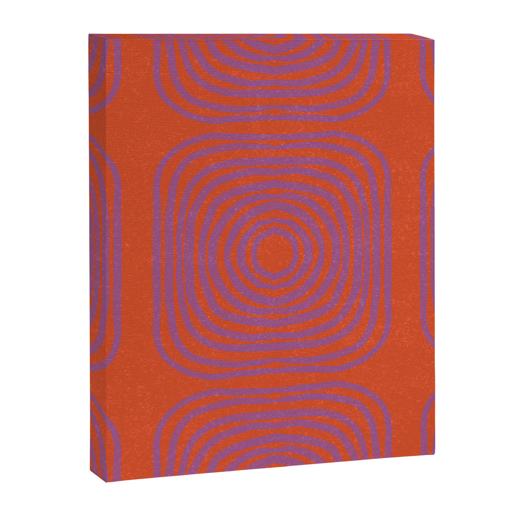 LISBOA, deep orange & plum Canvas Print Gallery Image 8