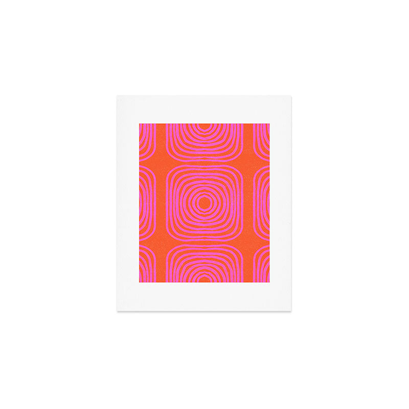 LISBOA, neon pink Art Print Gallery Image 1