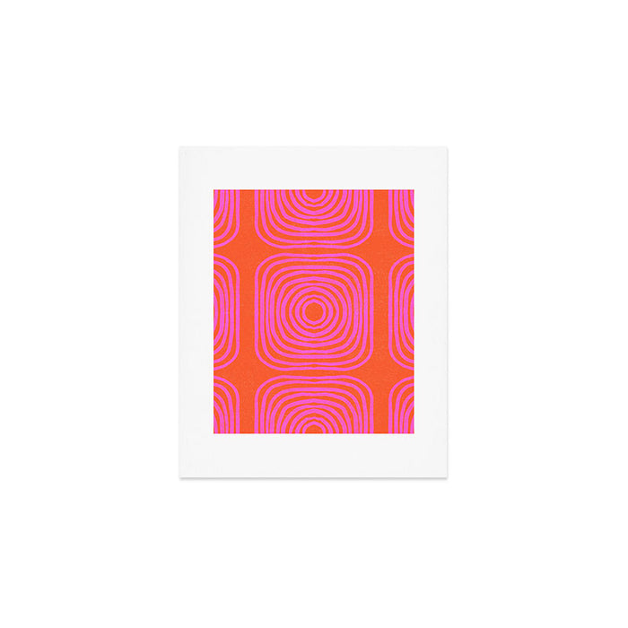 LISBOA, neon pink Art Print Gallery Image 1