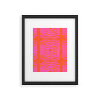 LISBOA, neon pink Framed Art Print Gallery Image 6