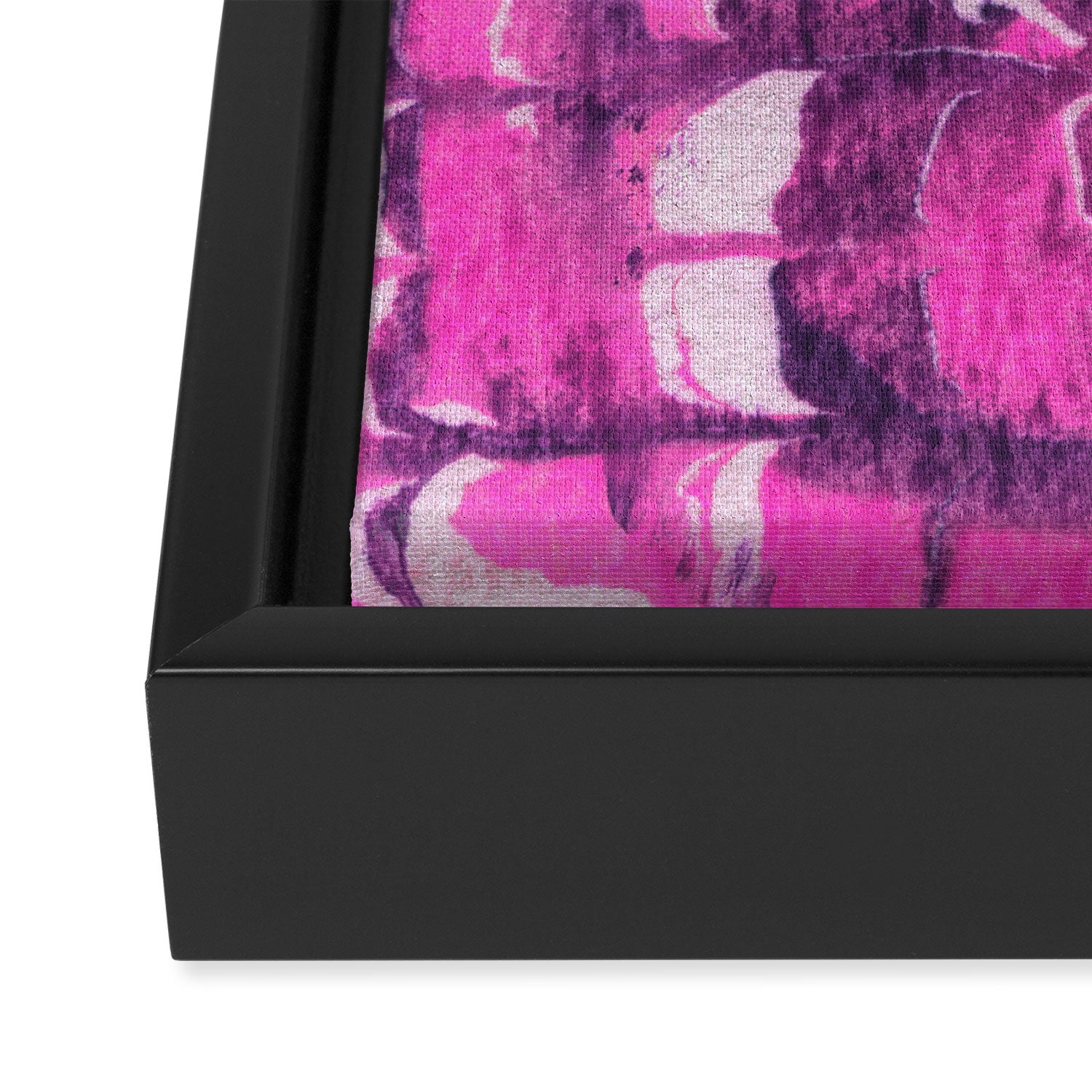 marble tie dye: bright pink Framed Canvas Print Gallery Image 3