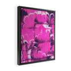 marble tie dye: bright pink Framed Canvas Print Gallery Image 2