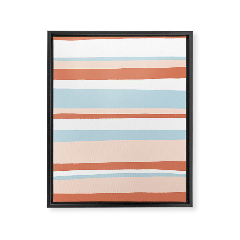 mesa, desert pastel stripes Framed Canvas Print Gallery Image 8