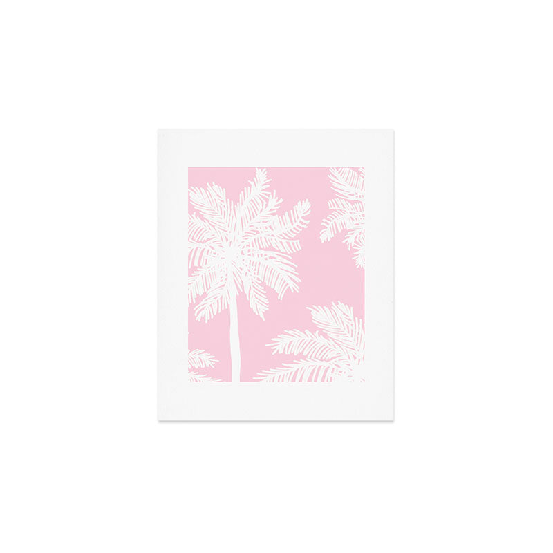 miami pink palms Art Print Gallery Image 1