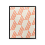 minimalist series: pink hex tiles Framed Canvas Print Gallery Image 8