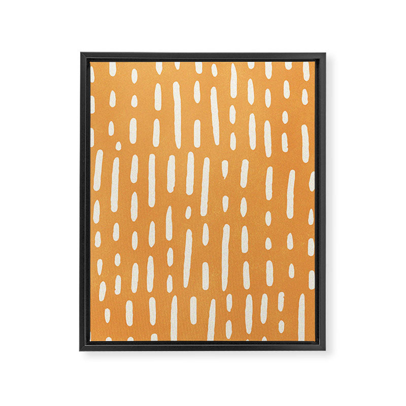 minimalist series: scandi lines, orange Framed Canvas Print Gallery Image 8