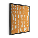minimalist series: scandi lines, orange Framed Canvas Print Gallery Image 2