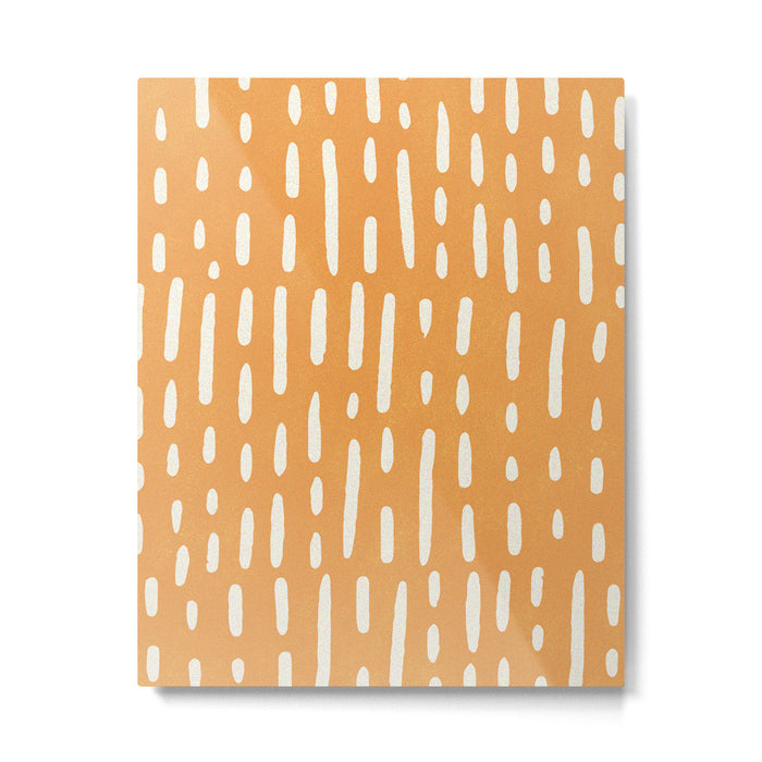 minimalist series: scandi lines, orange Metal Print Gallery Image 1