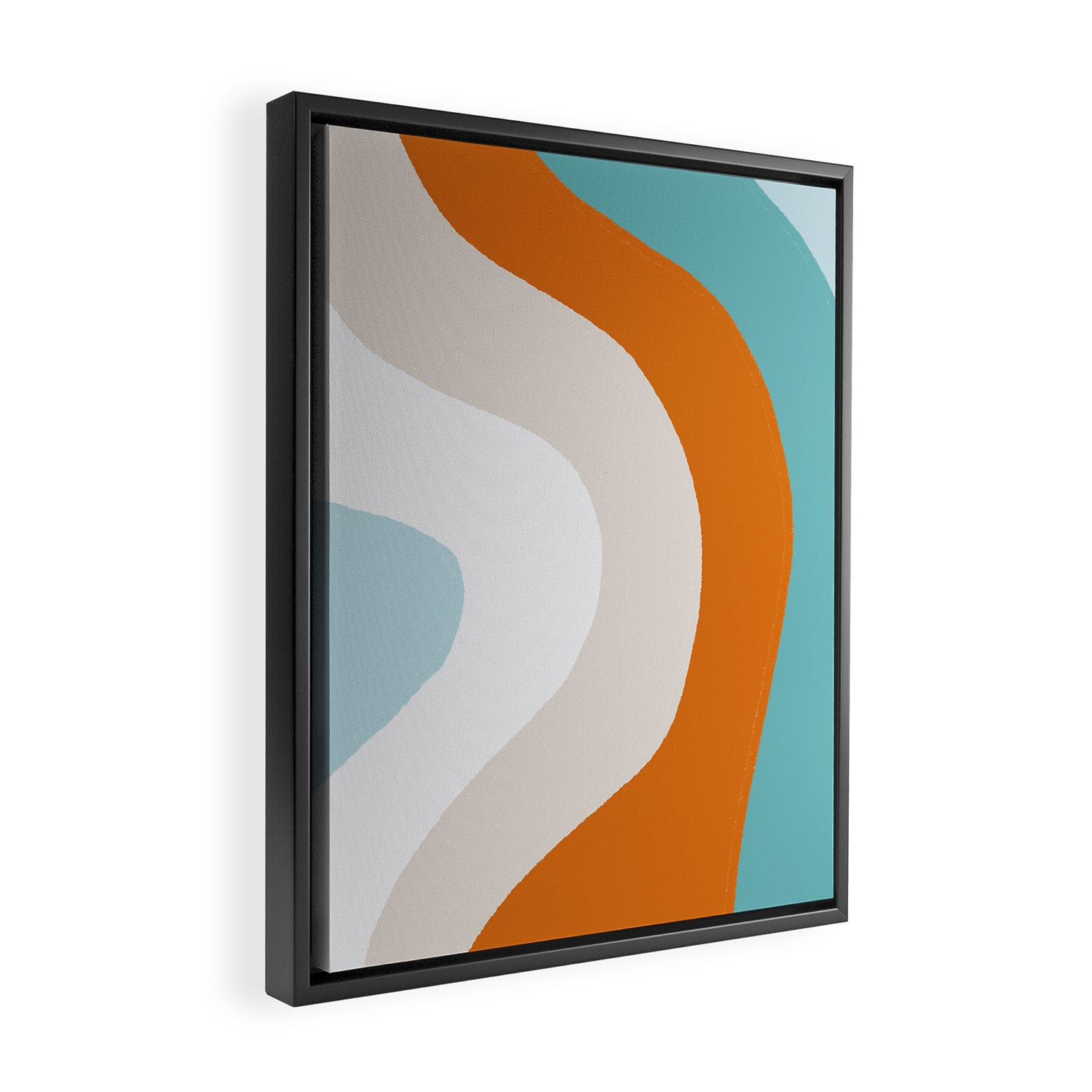 moab, teal & orange Framed Canvas Print Gallery Image 2