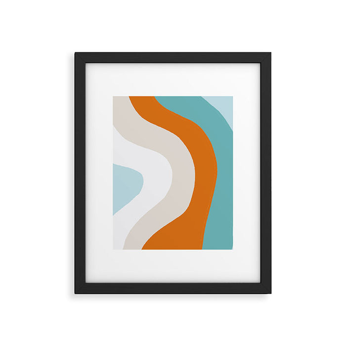 moab, teal & orange Framed Art Print Gallery Image 1