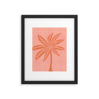 mod palms, pink Framed Art Print Gallery Image 6