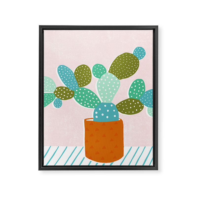 modern cacti Framed Canvas Print Gallery Image 8
