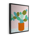 modern cacti Framed Canvas Print Gallery Image 2