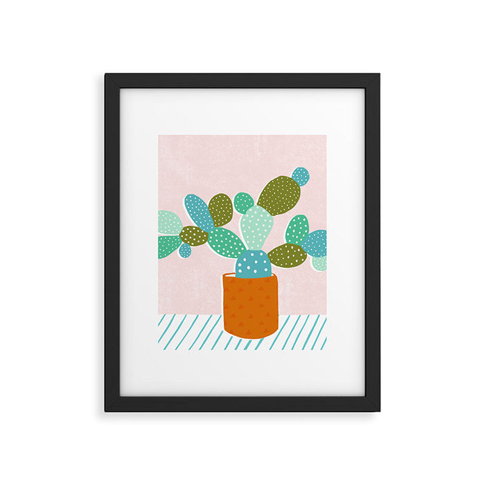 modern cacti Framed Art Print Gallery Image 1