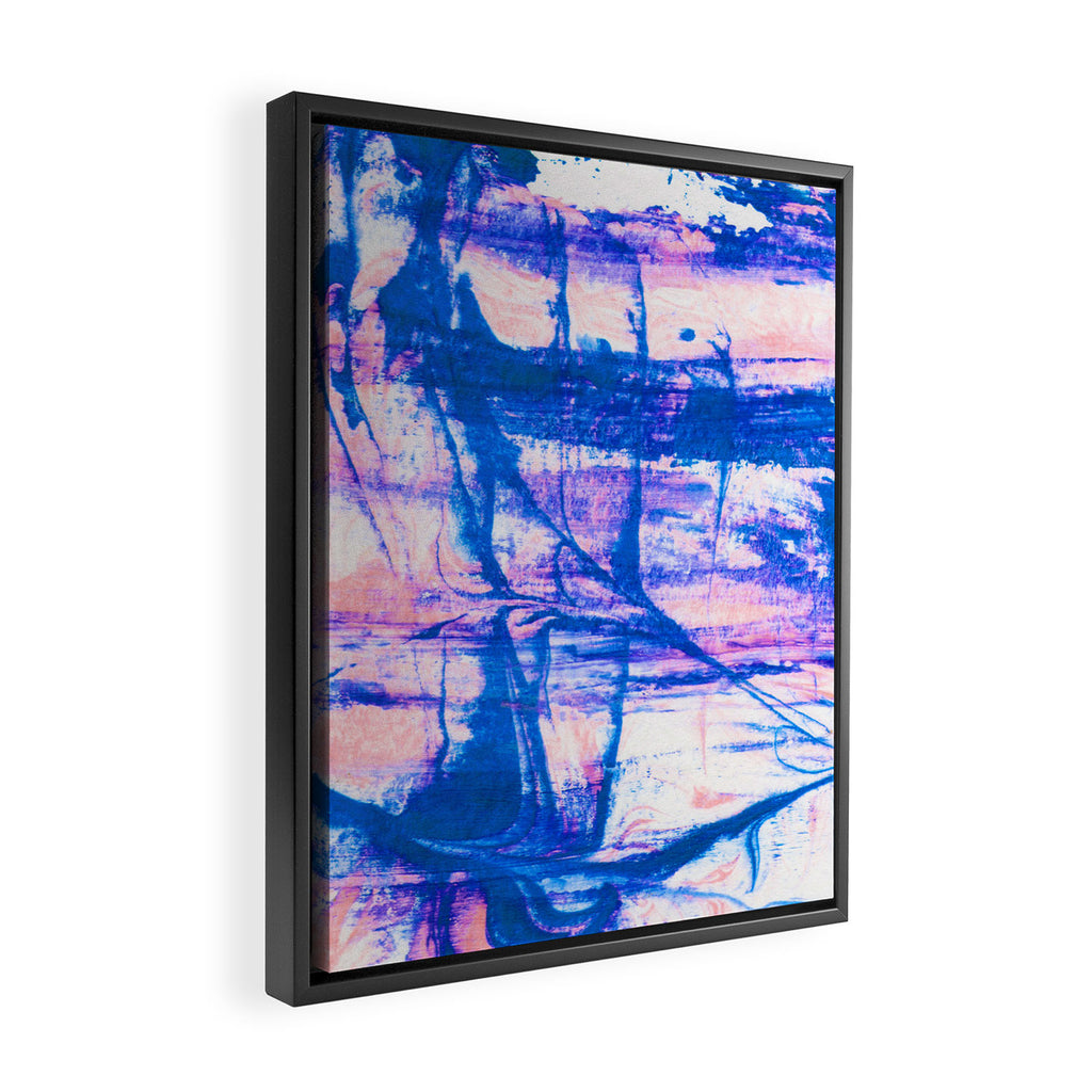 modern tie dye Framed Canvas Print Gallery Image 2