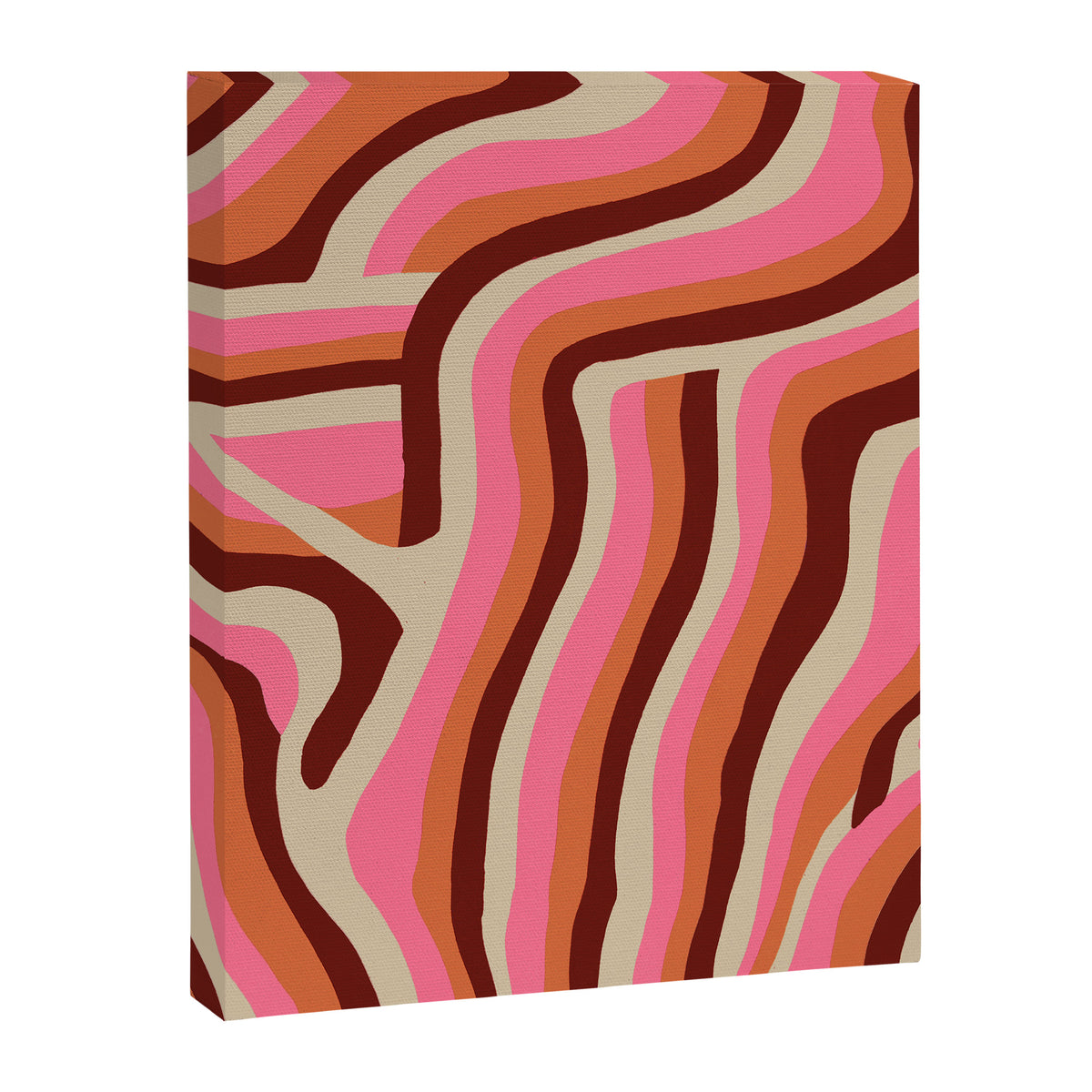 neon pink retro zebra Canvas Print Gallery Image 8