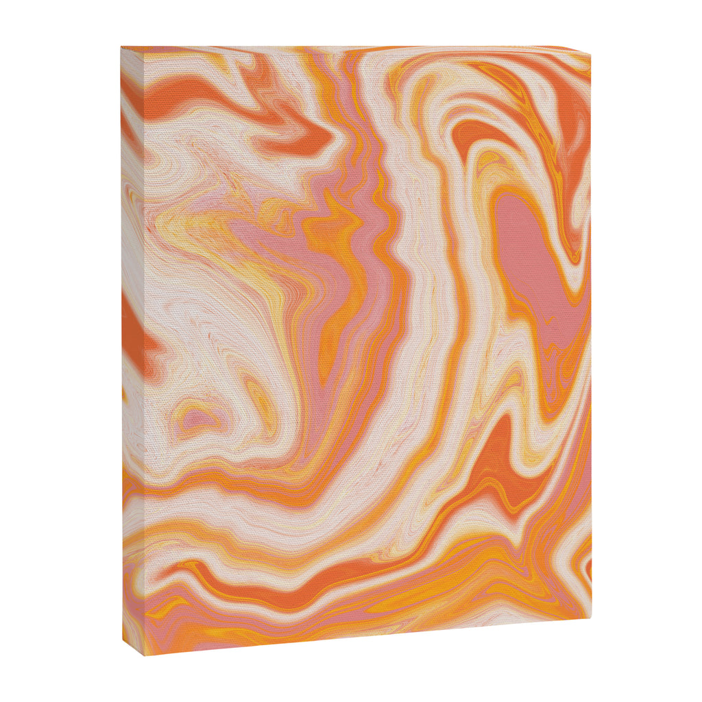 orange marble Canvas Print Gallery Image 8