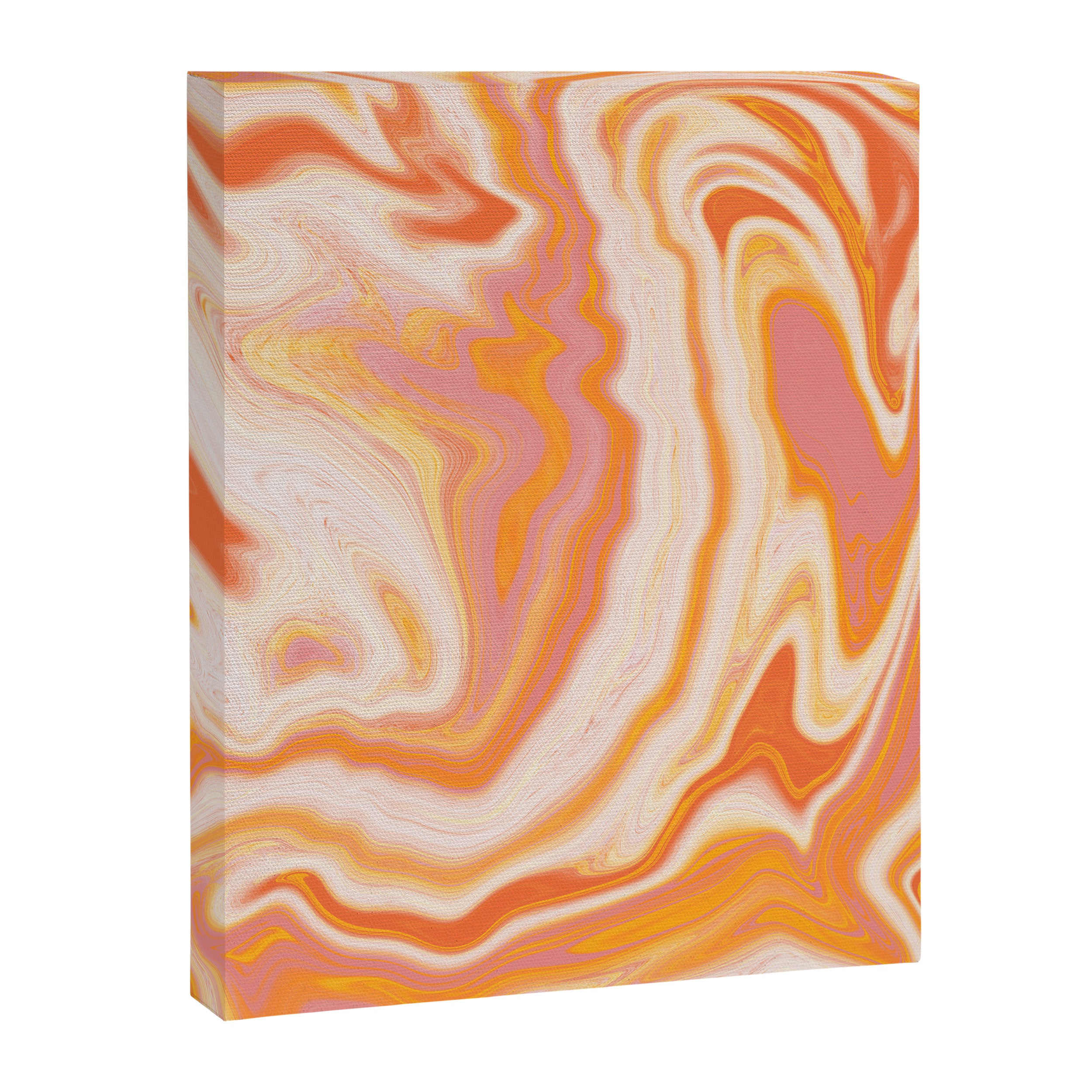orange marble Canvas Print Gallery Image 8
