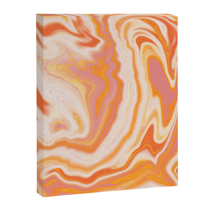 orange marble Canvas Print Gallery Image 1
