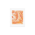 orange marble Art Print Gallery Image 1