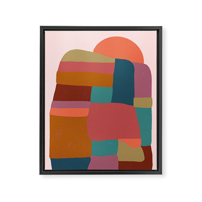 Painted Boulder Framed Canvas Print Gallery Image 1