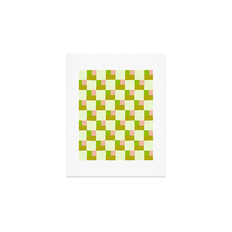 Palm Beach Check Art Print Gallery Image 1