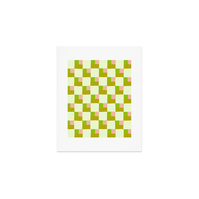Palm Beach Check Art Print Gallery Image 1