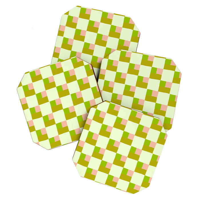 Palm Beach Check Coaster Gallery Image 1