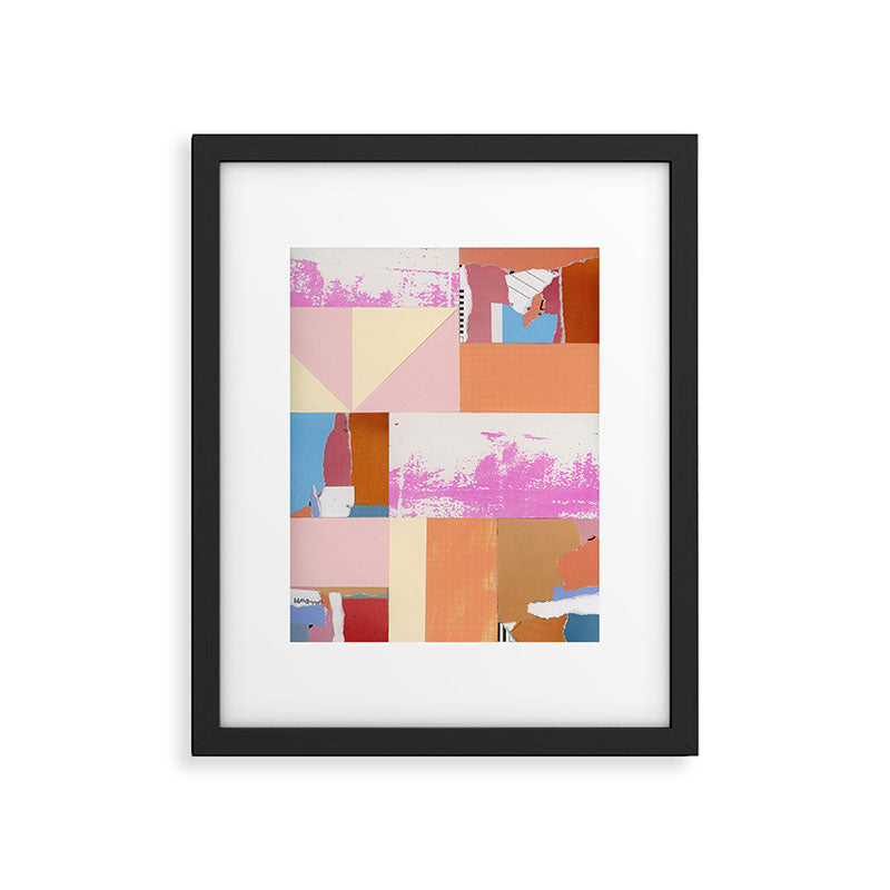 paper quilt collage - no.1 Framed Art Print Gallery Image 5