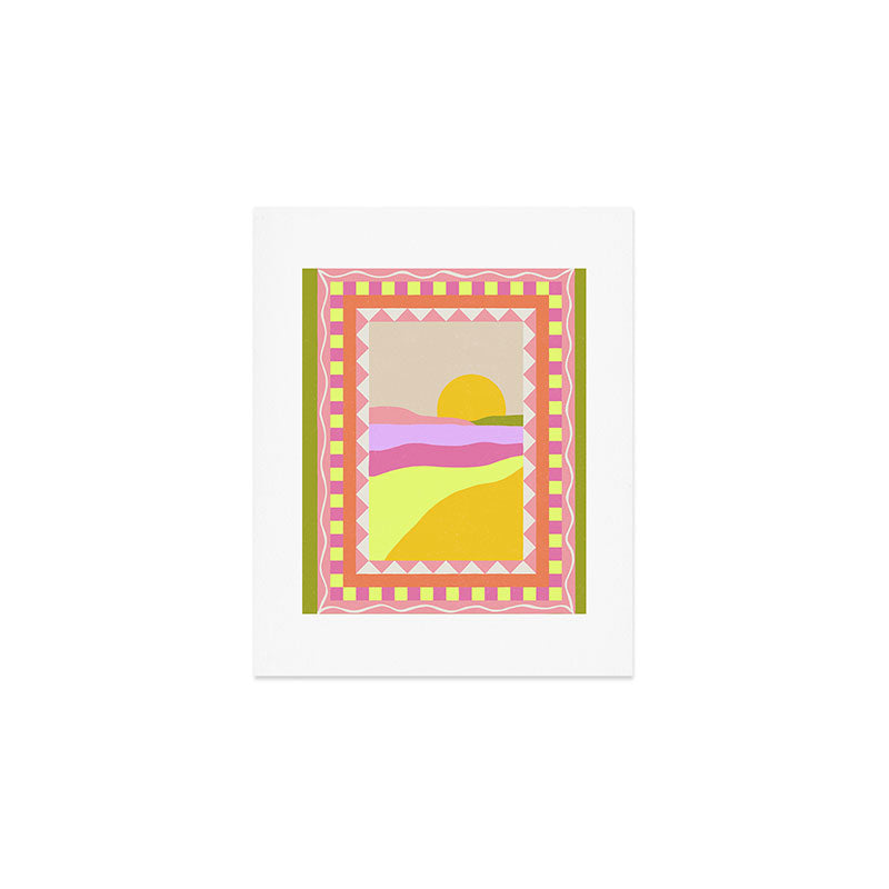 Picture Window Sunset Art Print Gallery Image 1
