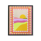 Picture Window Sunset Framed Canvas Print Gallery Image 6