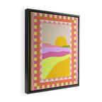 Picture Window Sunset Framed Canvas Print Gallery Image 2