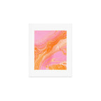 pink agate gemstone Art Print Gallery Image 1