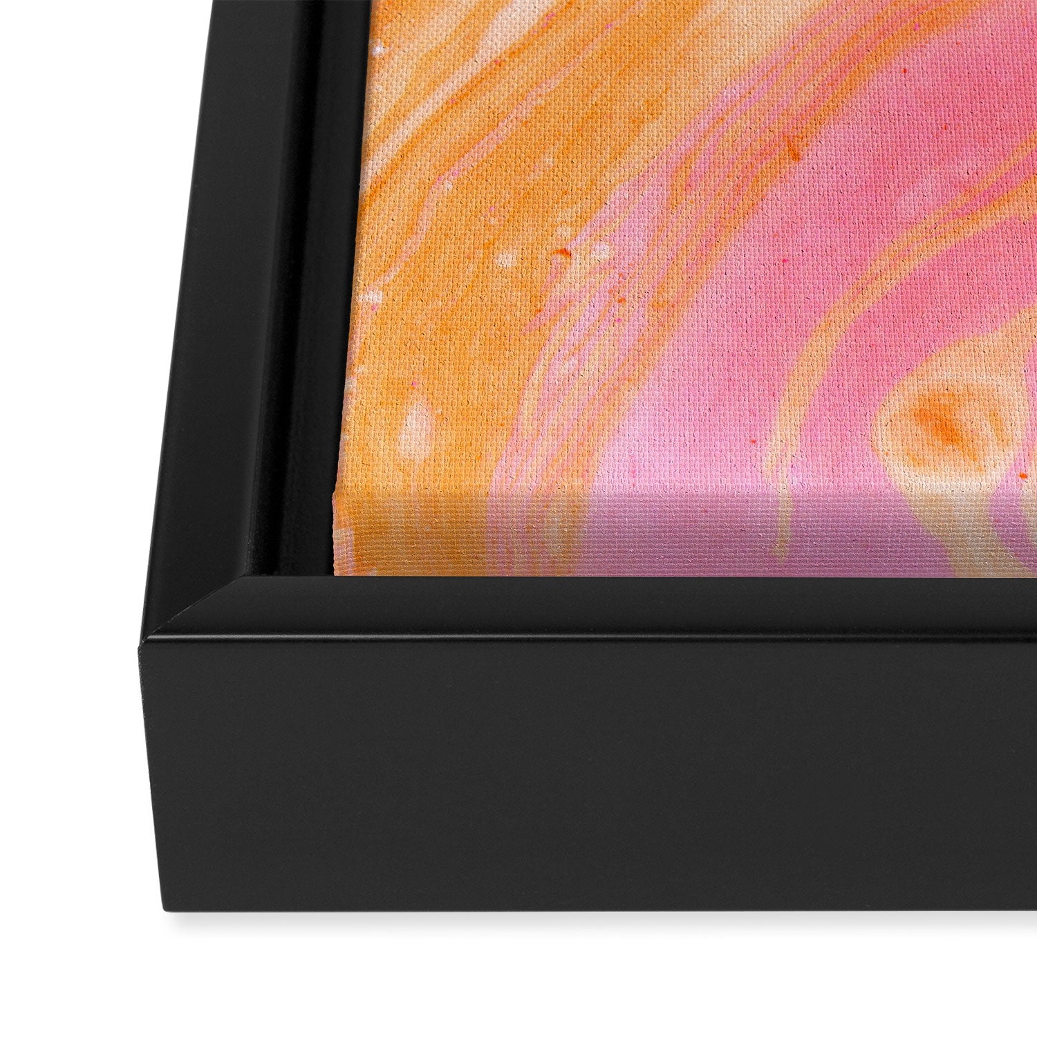 pink agate gemstone Framed Canvas Print Gallery Image 3