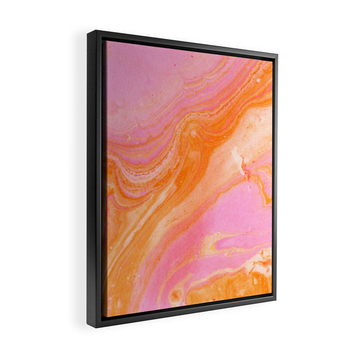 pink agate gemstone Framed Canvas Print Gallery Image 2