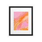 pink agate gemstone Framed Art Print Gallery Image 4