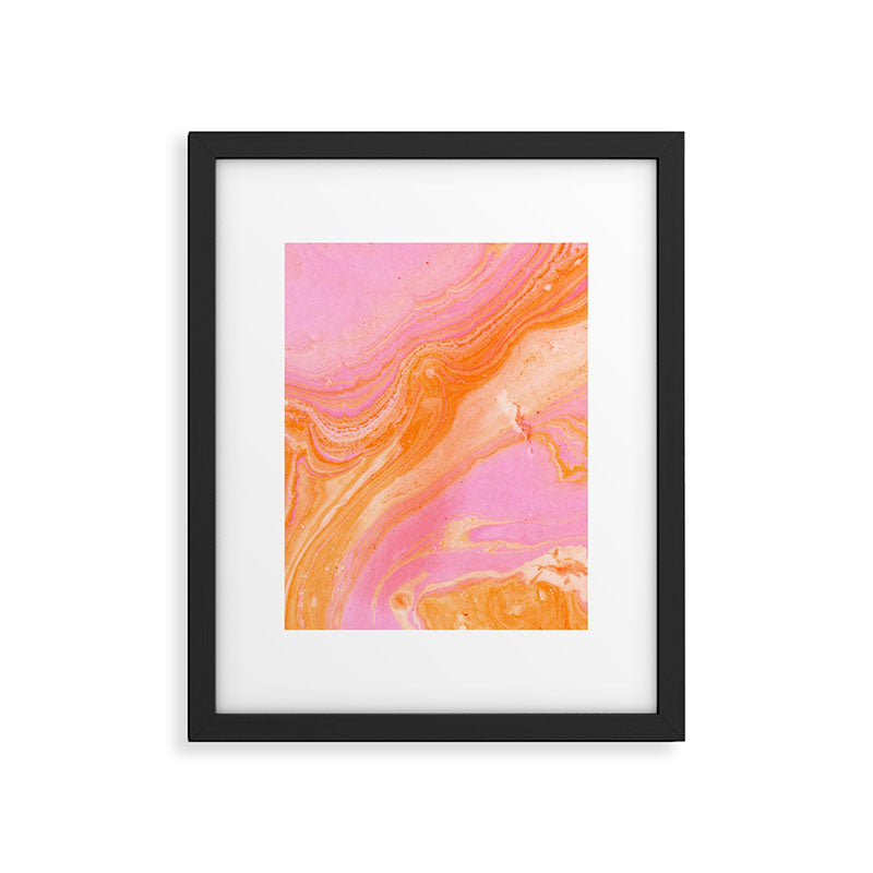 pink agate gemstone Framed Art Print Gallery Image 4