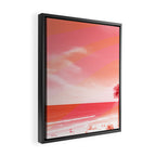pink beach california Framed Canvas Print Gallery Image 2