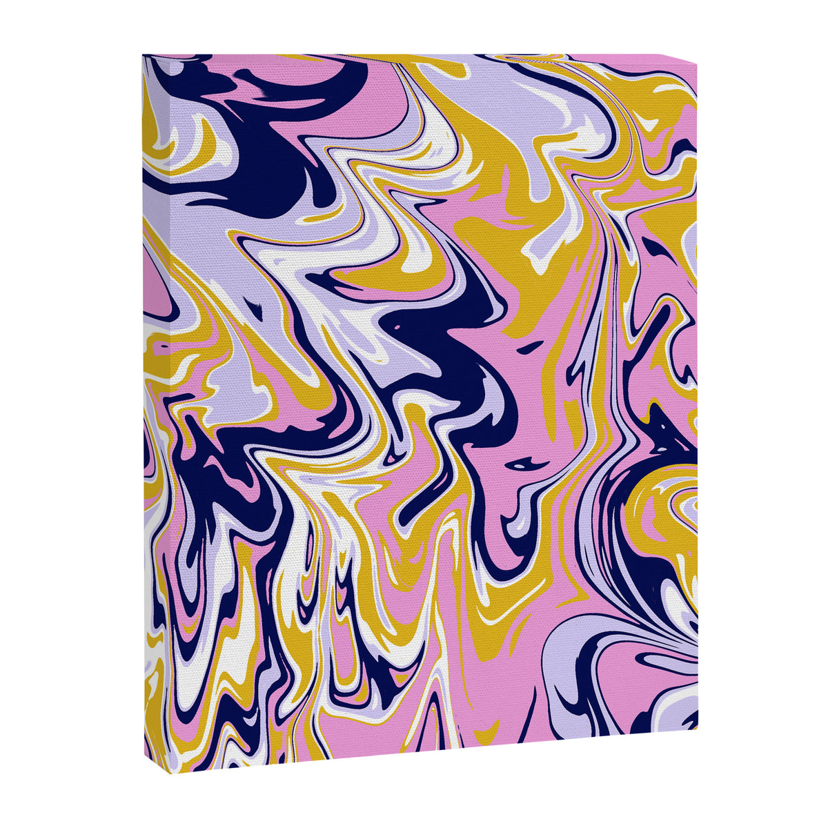 pink, navy & gold marble Canvas Print Gallery Image 8