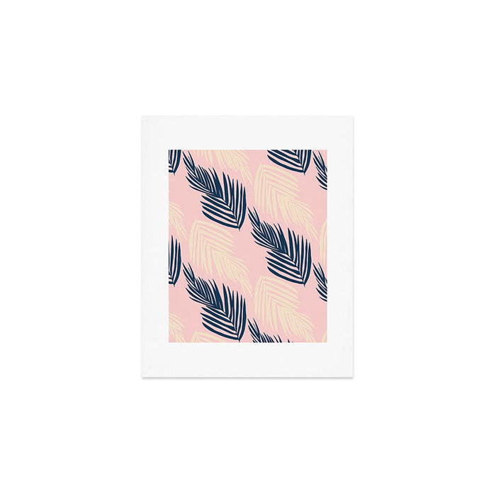 Pink Palms Art Print Gallery Image 1