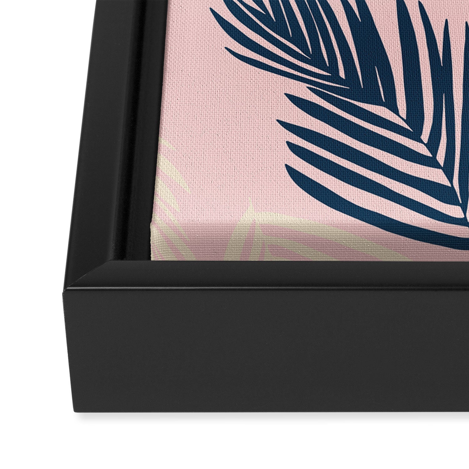 Pink Palms Framed Canvas Print Gallery Image 3