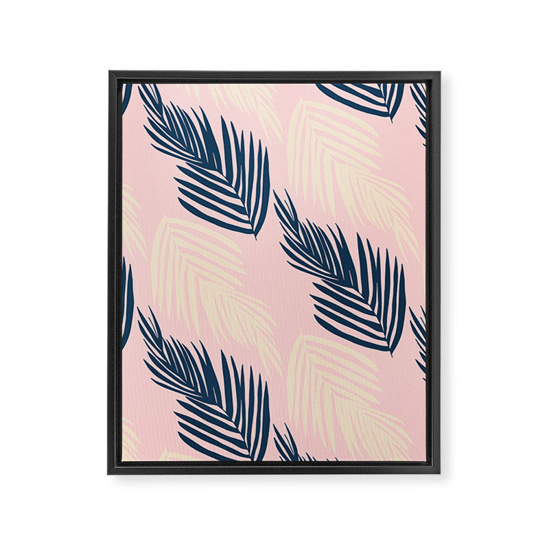 Pink Palms Framed Canvas Print Gallery Image 8