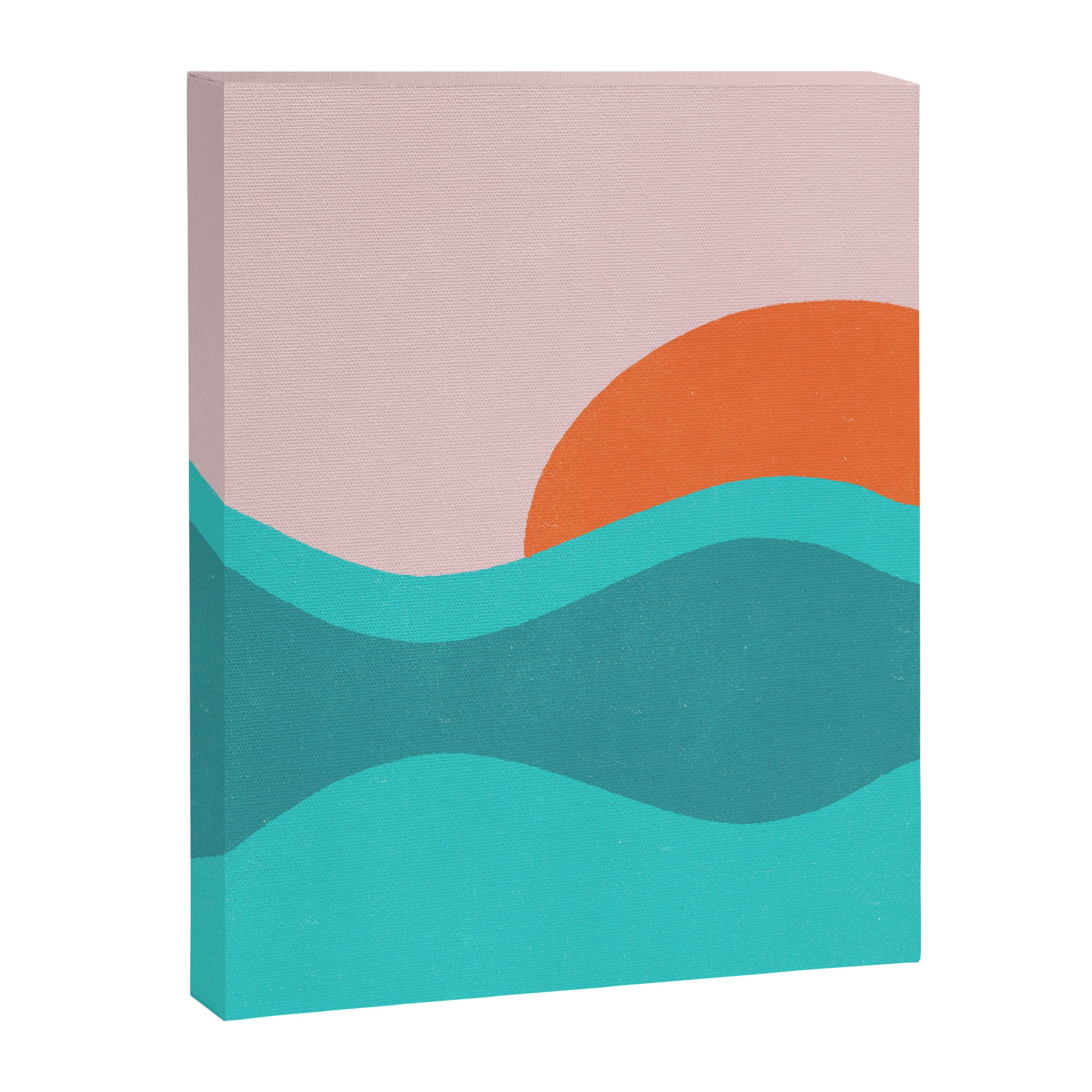 pink skies & surf Canvas Print Gallery Image 8