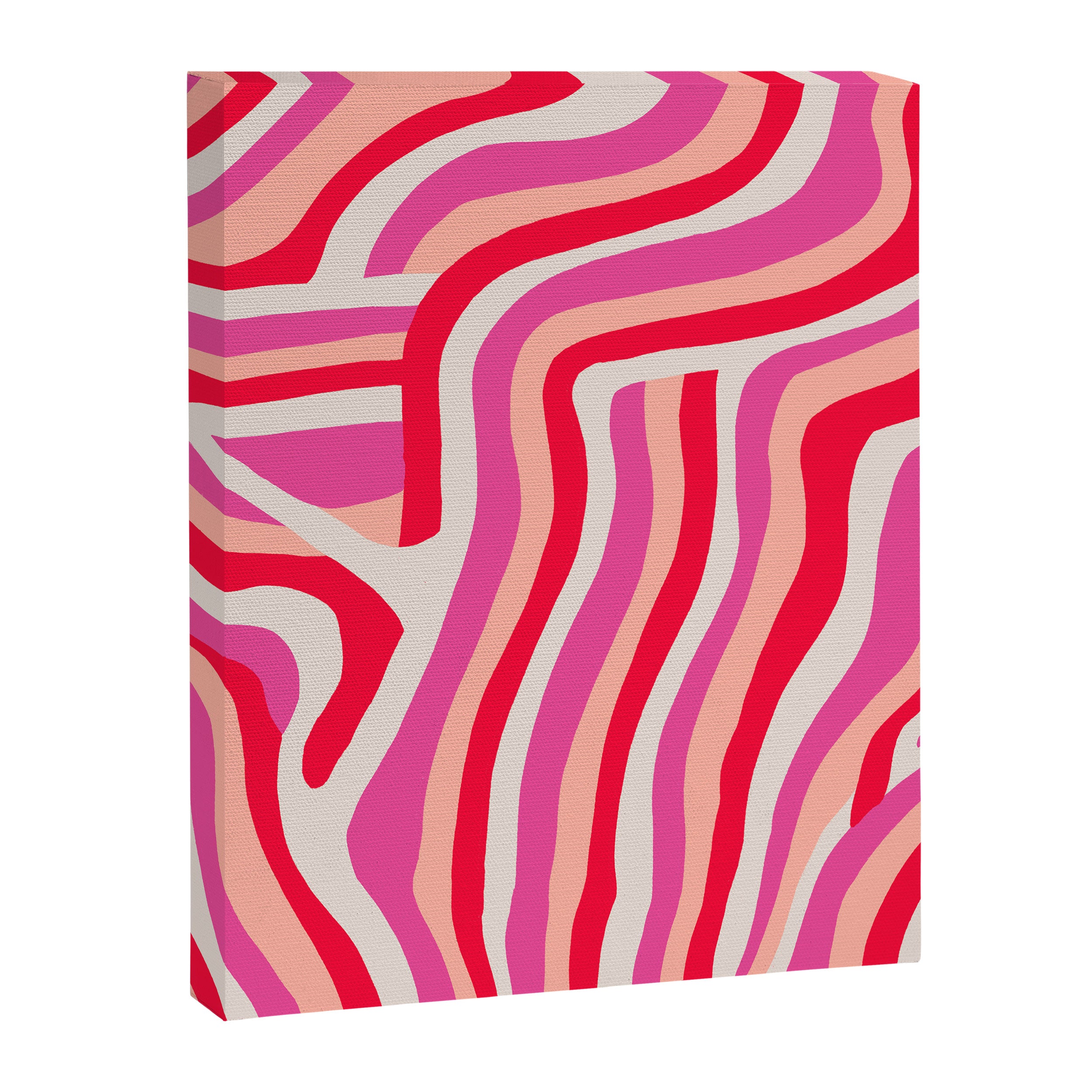 pink zebra stripes Canvas Print Gallery Image 8